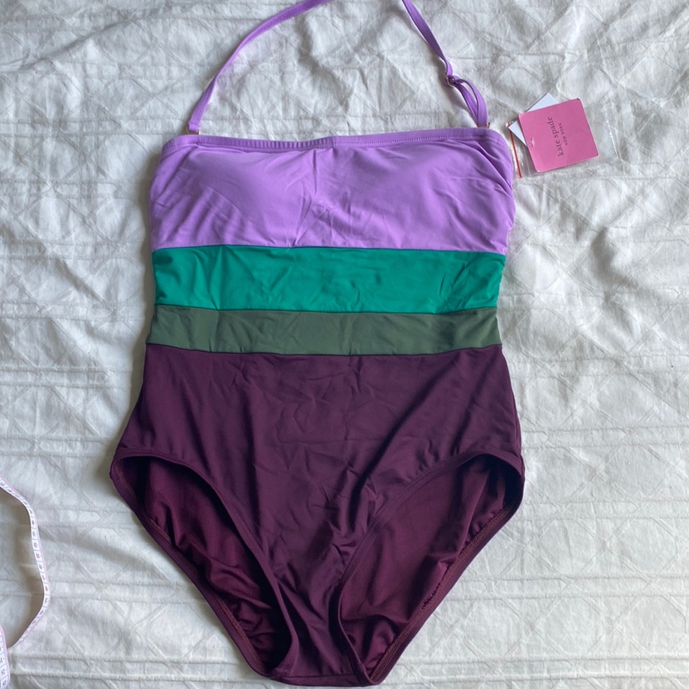 Kate Spade colourblock Swimsuit sz Medium
